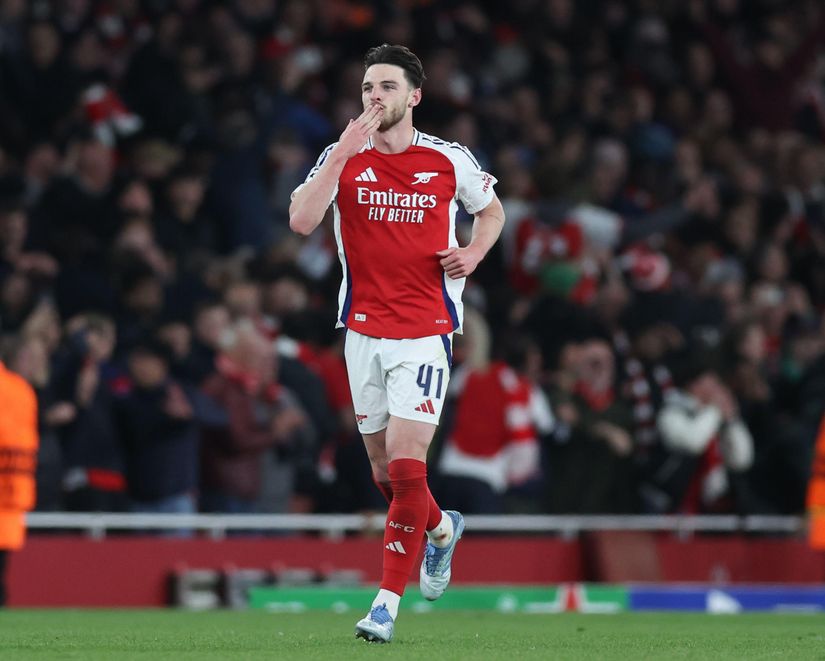 football_Post_Rices Dead-Ball Brilliance Leaves Real Reeling as Arsenal Seize Command of Champions League Tie_image